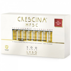 Fiole impotriva caderii parului 500 Crescina HFSC Transdermic, Femei, 20 fiole