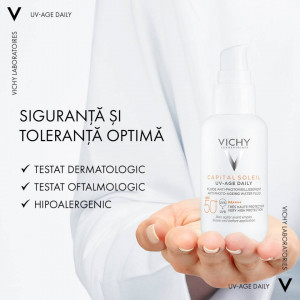 Fluid de protectie solara anti-ageing SPF 50+ Capital Soleil Vichy - Img 4