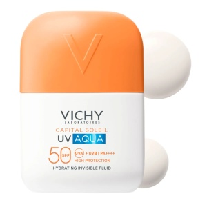 Fluid hidratant invizibil cu protectie solara SPF 50 Capital Soleil UV Aqua, 50 ml, Vichy