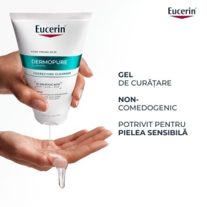 Gel de curatare regenerant cu 2% acid salicilic Dermo Pure, Eucerin, 150 ml