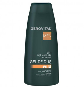 Gel de dus Wild 3 in 1 Gerovital Men