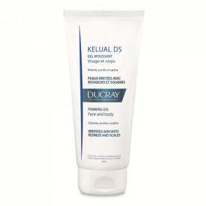Gel spumant pentru pielea iritata cu roseata si scuame Kelual DS, Ducray