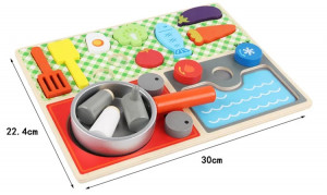 Joc de rol din lemn bucatarie tip Montessori, Kabi - Img 5