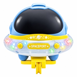 Jucarie interactiva de echilibru Balanced Astronaut, muzica si lumini, albastru, 3+ ani