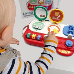 Jucarie Interactiva Educativa Discovery Pop-Up cu Sunete si Culori, 12+ luni