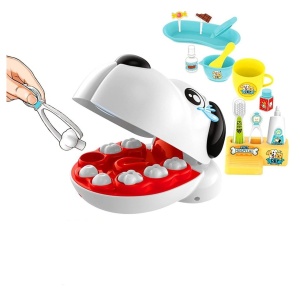 Jucarie Interactiva - Pet Dentist cu 17 Piese pentru Micii Stomatologi