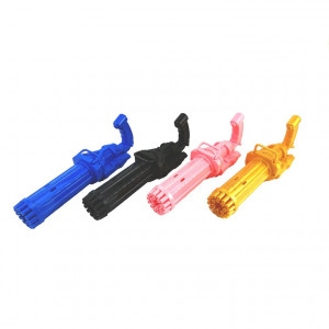 Jucarie Pistol de facut baloane de sapun - Gatling Bubble 21 Holes, variante