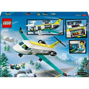 Lego City Avion-ambulanta pentru urgente 60465, 6 ani+, 403 piese - Img 3