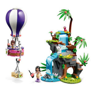 LEGO Friends - Salvarea tigrului din jungla cu balonul de aer cald 41423, 302 piese