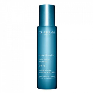 Lotiune hidratanta Clarins Hydra-Essentiel Milky, pentru ten uscat si normal, SPF 15