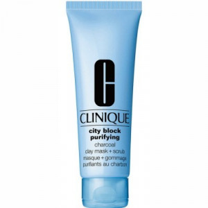 Masca de fata Clinique City Block Purifying Charcoal Clay Mask & Scrub