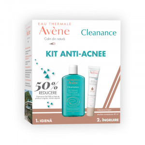 Pachet Avene ANTI- ACNEE Cleanance Gel+ Cleanance Expert Emulsie Nuantatoare