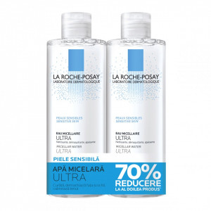 Pachet La Roche -Posay Apa micelara pentru piele sensibila Ultra, 400 + 400 ml