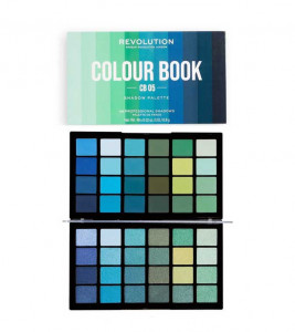 Paleta farduri de pleoape Makeup Revolution London, Color Book, CB05, 