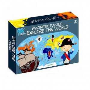 Puzzle tabla maganetica - Exploreaza lumea