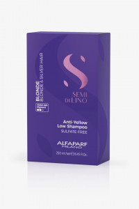 Sampon pentru neutralizarea tonurilor de galben Alfaparf Milano Semi Di Lino Blonde - Img 2