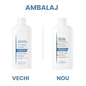 Sampon tratament anti-matreata grasa Squanorm, 200 ml, Ducray