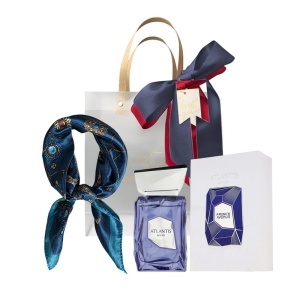 Set Atlantis French Avenue, Extract de Parfum, Unisex 100 ml + Esarfa satinata + Punga cadou