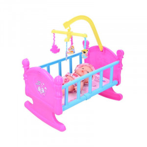 Set Baby papusa si leagan cu carusel