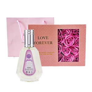 Set cadou Charmora Apa de Parfum cu Ard al Zaafaran Zahoor al Reef, si Cutie cu trandafiri