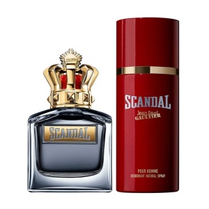 Set cadou Jean Paul Gaultier Scandal Pour Homme, Apa de Toaleta, 100 ml + Doodorant Spay, 150 ml