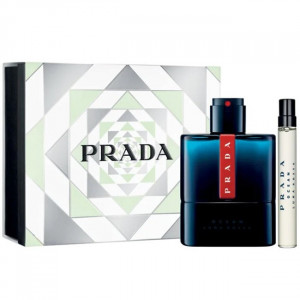 Set cadou Prada Luna Rossa Ocean, Barbati, 50 ml Apa de Toaleta + 10 ml Mini apa de Toaleta