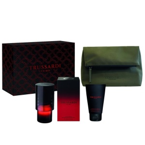 Set cadou Trussardi Primo – Apa de Parfum100 ml + Gel de dus 100 ml + Geanta de voiaj