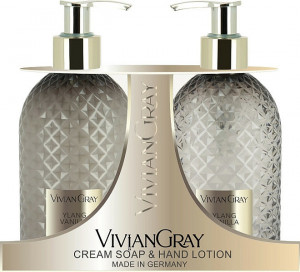 Set cadou Vivian Gray Ylang & Vanilla, Unisex, Sapun lichid, 300 ml + Crema de maini, hidratanta 300 ml
