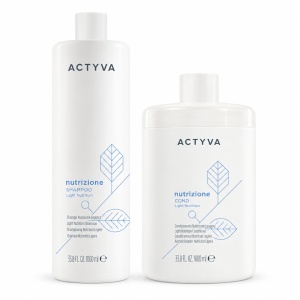 Set de hidratare Kemon Actyva Nutrizione, Sampon 1000 ml + Balsam 1000 ml