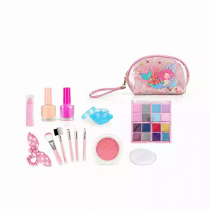Set de machiaj Little Princess, cu porfard si 14 accesorii