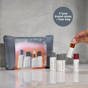 Set Dermalogica Expertise On The Go Curatare, Exfoliere si Luminozitate pentru Piele, 4 Produse Travel Size