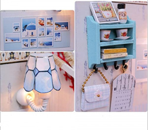 Set DIY pentru Casa de Papusi Brandon’s Room - Model de Dormitor din Lemn