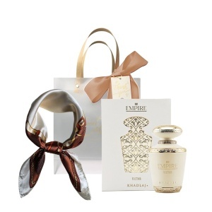 Set Empire Khadlaj, Apa de Parfum, Unisex, 100 ml + Esarfa satinata + Punga cadou