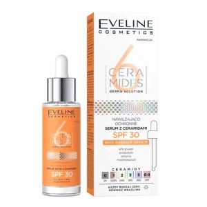 Set ingrijire fata Eveline cu Crema pentru ochi si pleoape, D'Aury RemodeLift Therapy 20 ml, Ser anti-pete pigmentare LAB Formula Advanced, 30 ml si Ser hidratant și protector, SPF 30, 6 Ceramide, 20 ml 