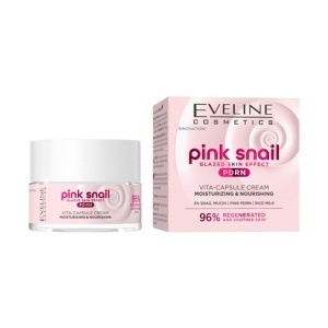 Set Ingrijire Ten Eveline Pink Snail PDRN – Crema 50 ml + Ser Facial 30 ml + Spuma Curatare 150 ml