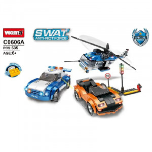 Set Joc Constructie STEM tip Lego Police,  535 piese 5