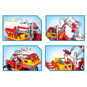  Set Joc Constructie STEM tip Lego Pompieri, 236 piese 3