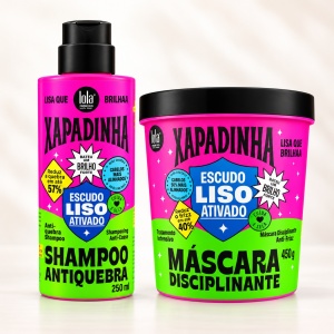 Set Lola Cosmetics Xapadinha: Șampon Anti-Rupere 250 ml + Mască Disciplinantă 450 g