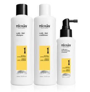 Set Nioxin System 1, Sampon 150 ml + Balsam 150 ml + Tratament 50 ml