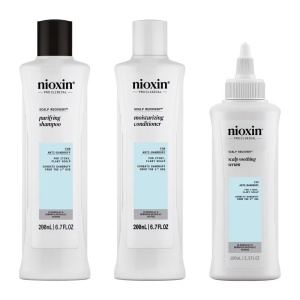Set profesional antimatreata Nioxin System Recovery pentru scalp iritat cu mancarimi: Sampon 200ml + Balsam 200ml + Tratament 100ml