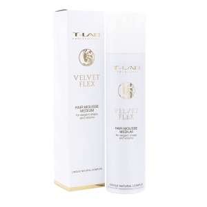 Spuma de par cu fixare medie Vlevet Flex T-LAB Professional, 300 ml