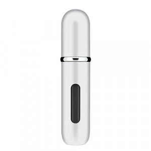 Sticluta reincarcabila cu atomizer Travel Classic 5 ml silver