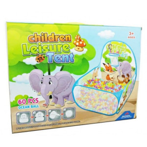 Tarc de joaca pliabil cu 60 de bile multicolore incluse - Img 1