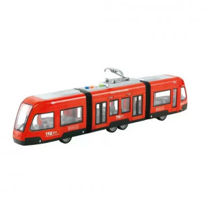 Tramvai electric pentru copii, cu sunete si lumini