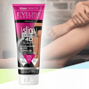 Tratament anticelulitic cu namol, Slim Extreme 4D Scalpel Eveline Cosmetics, 250 ml