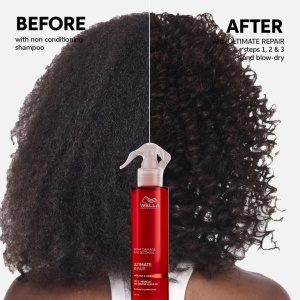 Tratament Spray fara clatire, reparare rapida pentru toate tipurile de par, Wella Ultimate Repair Leave-In ,