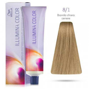 Vopsea de par permanenta Wella Professionals Illumina Color 8/1