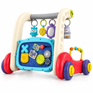 Antepremergator multifunctional pentru bebelusi, cu panou de activitati, 3 etape de utilizare, 0+ luni