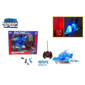Avion RC cu Telecomanda - Model High-Speed ​​Series, Lumini LED, pentru Copii 3+ Ani
