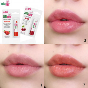 Balsam de buze Sebamed Lip Defense, capsuni, SPF 30